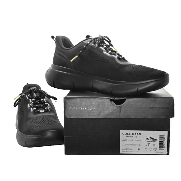 C5 NIB COLE HAAN ZEROGRAND Black/Microchip Journey Runner Shoes C35538 Size 11 M - Picture 1 of 6